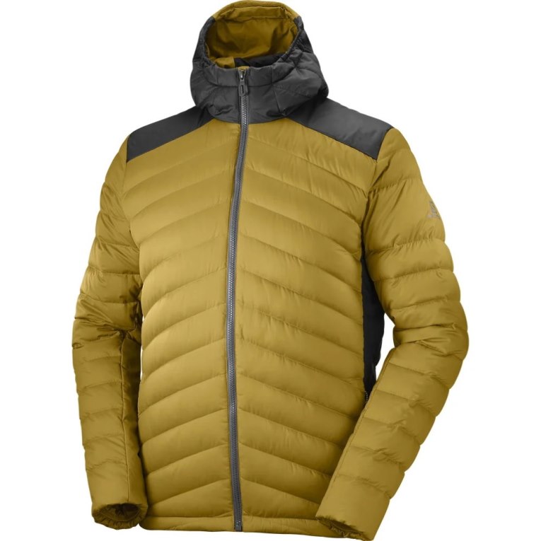 Salomon Essential Xwarm Down Men's Insulated Jackets Yellow | CA 35H98